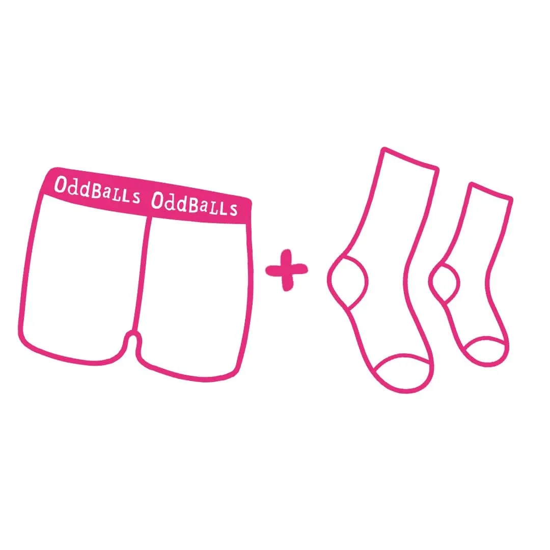 03 Month Pre-Paid: Ladies Boxer Shorts & Free Socks - Monthly Subscription