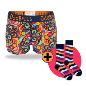 03 Month Pre-Paid: Ladies Boxer Shorts & Free Socks - Monthly Subscription