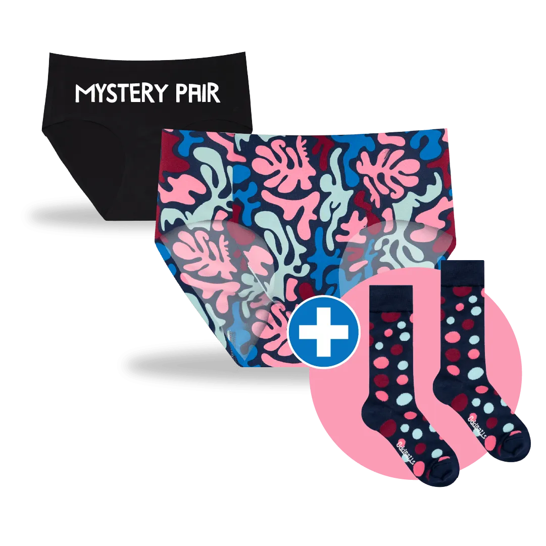 06 Month Pre-Paid: Ladies Seamless Underwear & Free Socks - Monthly Subscription [G2]