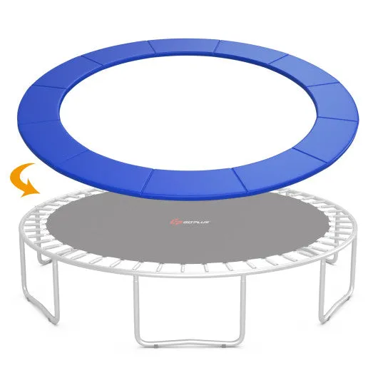 12 Feet Waterproof and Tear-Resistant Universal Trampoline Safety Pad Spring Cover-Blue