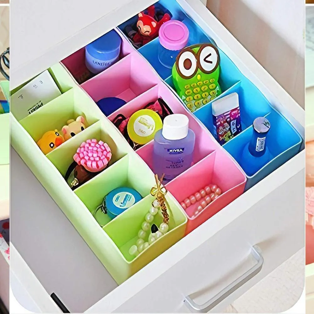 236 5-Compartments Socks / Handkerchief / Underwear Storage Box Socks Drawer Closet Organizer Storage Boxes (pack of 4)