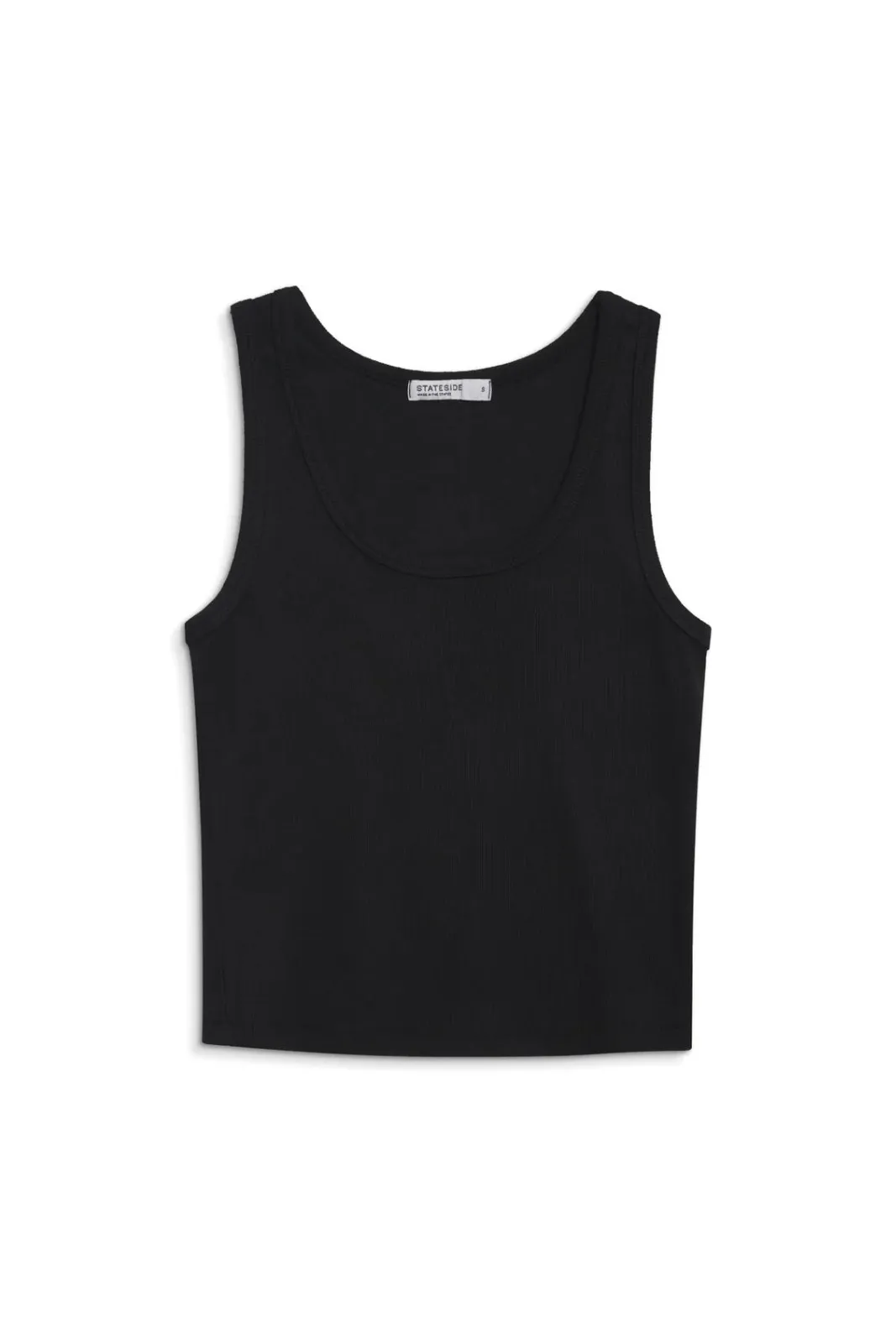 2x1 Rib Classic Tank, Black