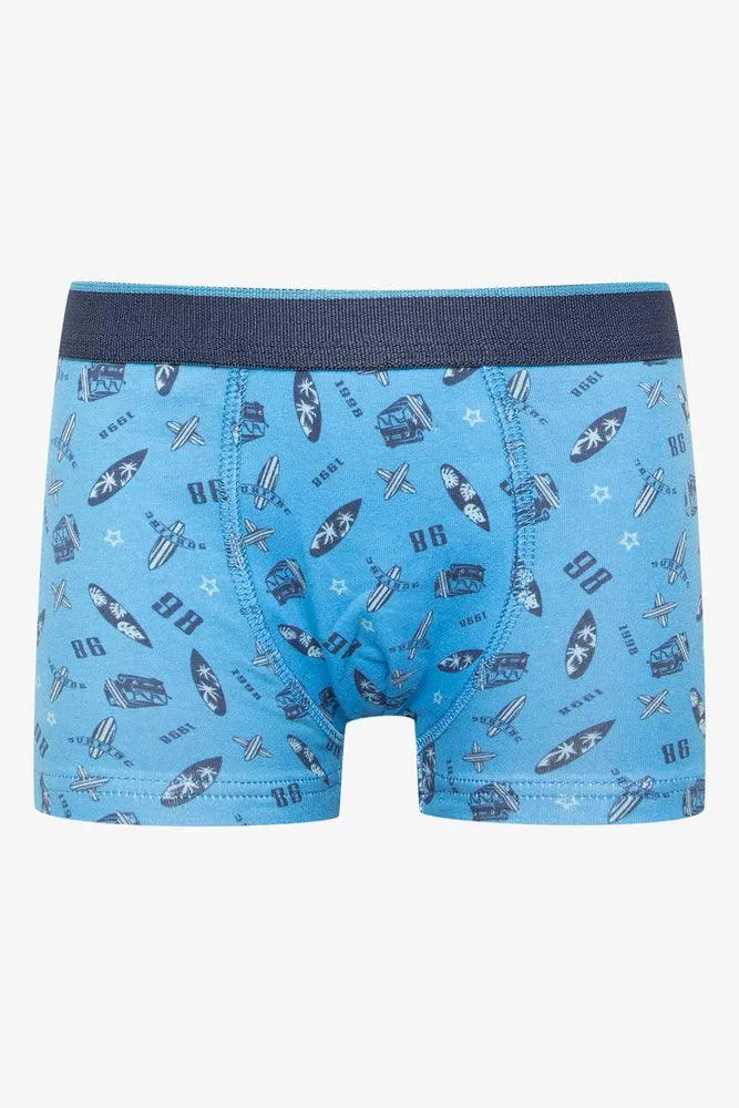 3 Pack Surfer Dude Boxers Blue