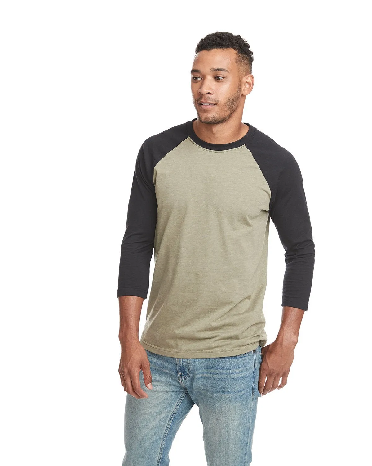 6251-Next Level Apparel-BLACK/ OLIVE