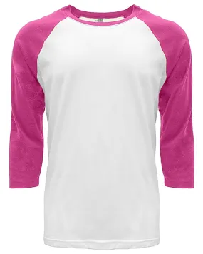 6251-Next Level Apparel-HOT PINK/ WHITE