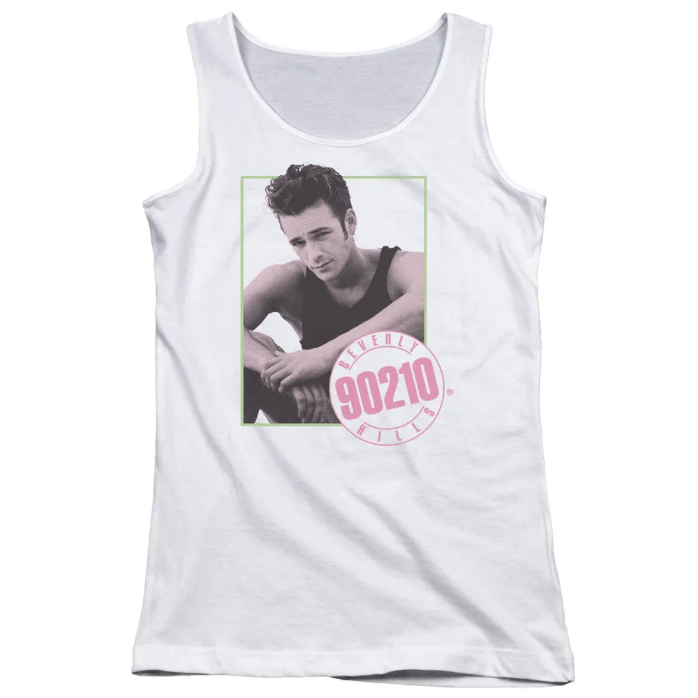 90210 Dylan Womens Tank Top Shirt White