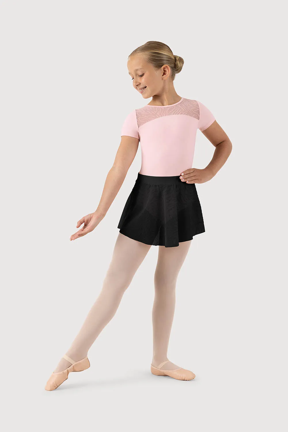 A51171G - Bloch Olivia Flocked Mesh Girls Skirt