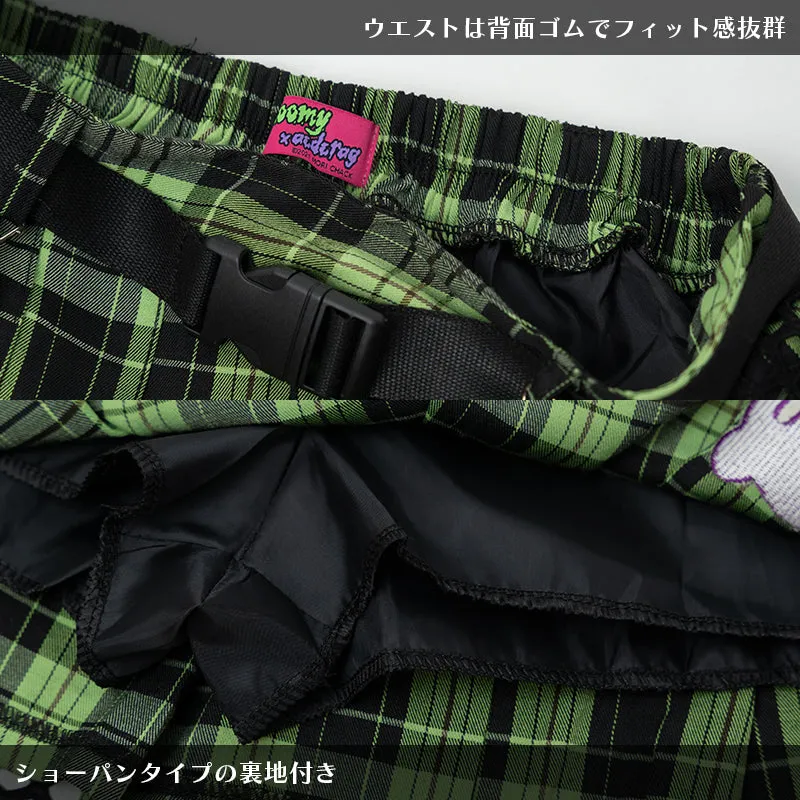 ACDC RAG & Gloomy Bear vivid mesh skirt