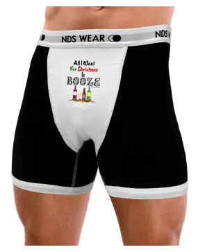 All I Want Is Booze Mens Boxer Brief Underwear