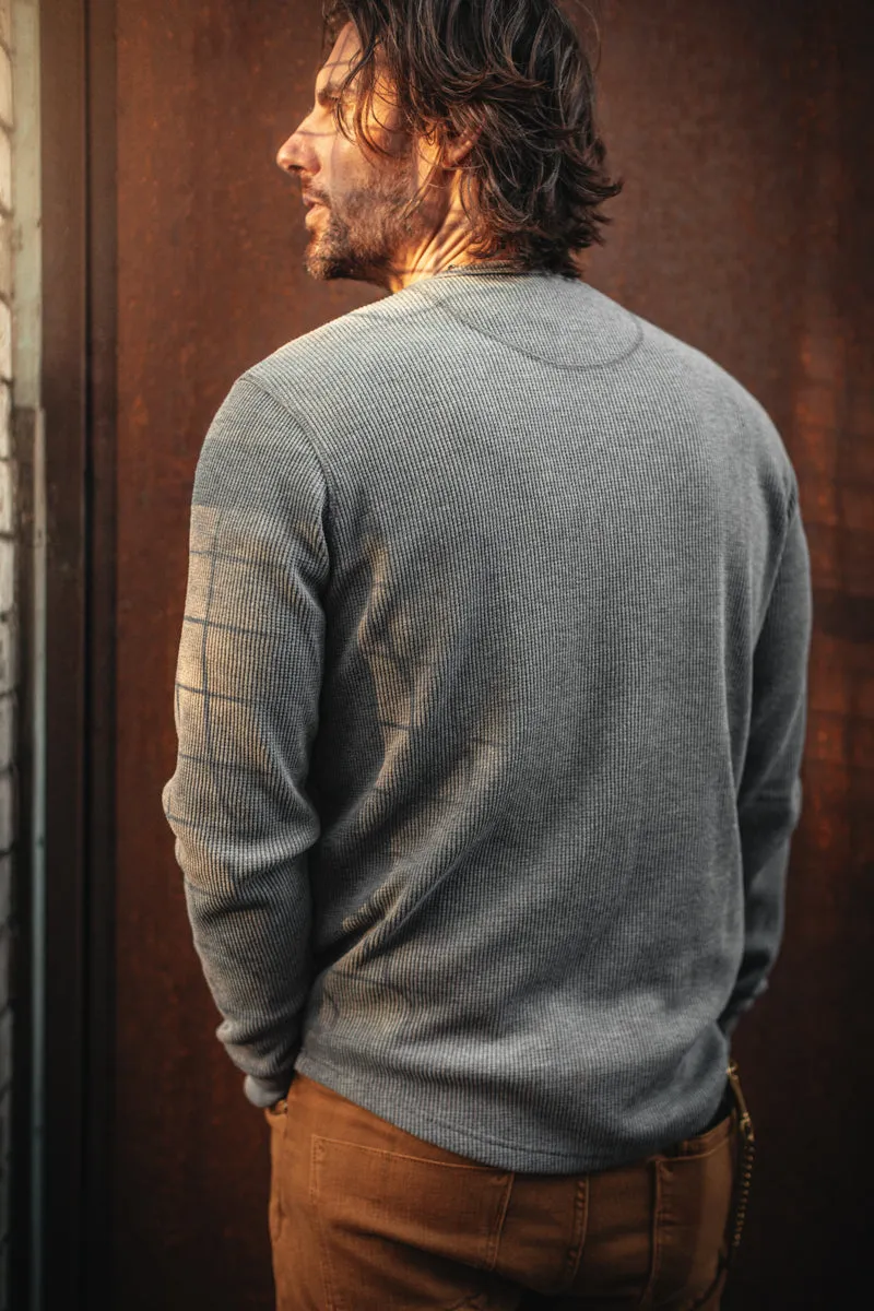 &SONS Base Waffle Crew Neck Grey Marl