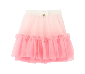 Angel's Face Girls Shannon Snowdrop White & Pink Ombre Skirt