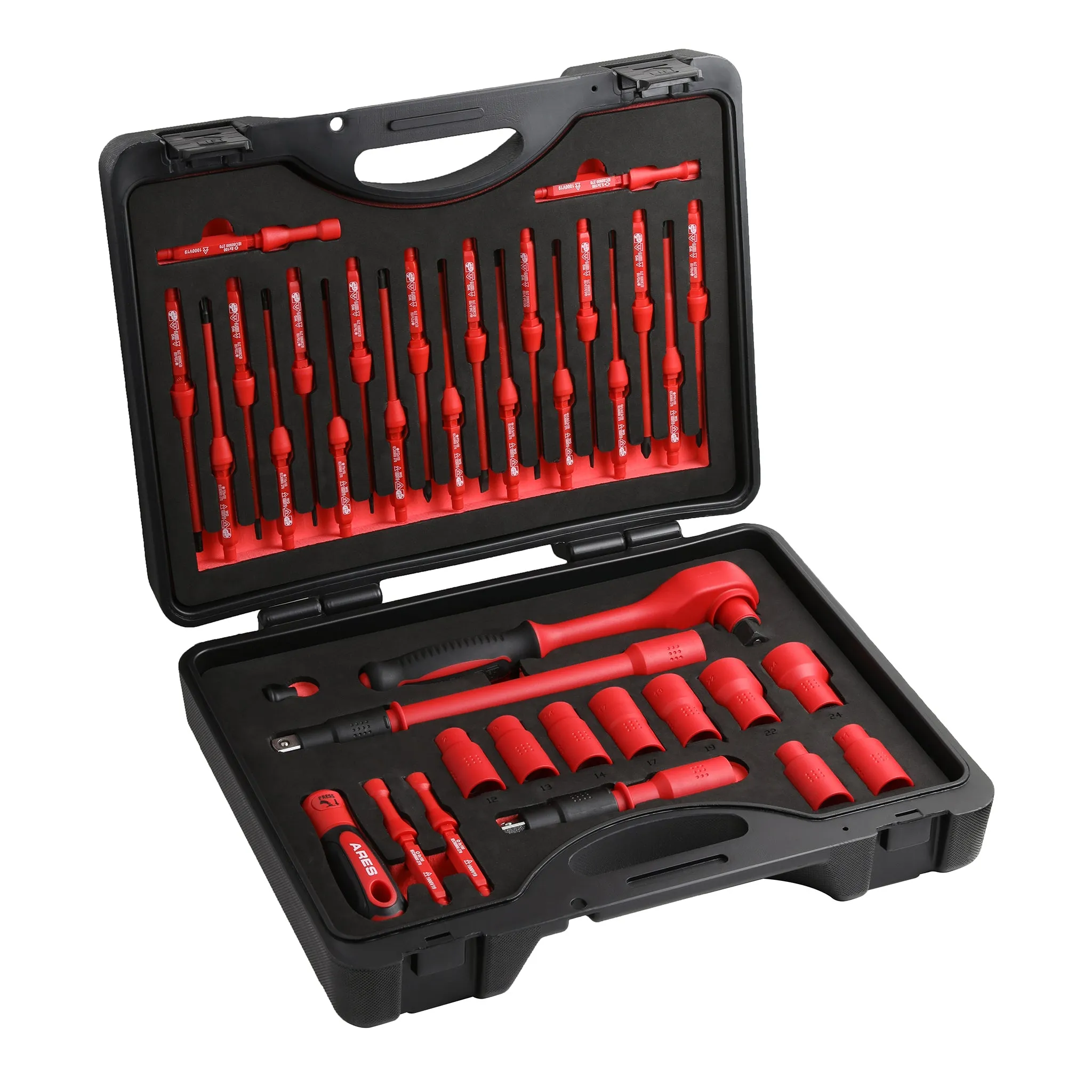 ARES 19004 - 37-Piece Insulated Electrical Tool Set