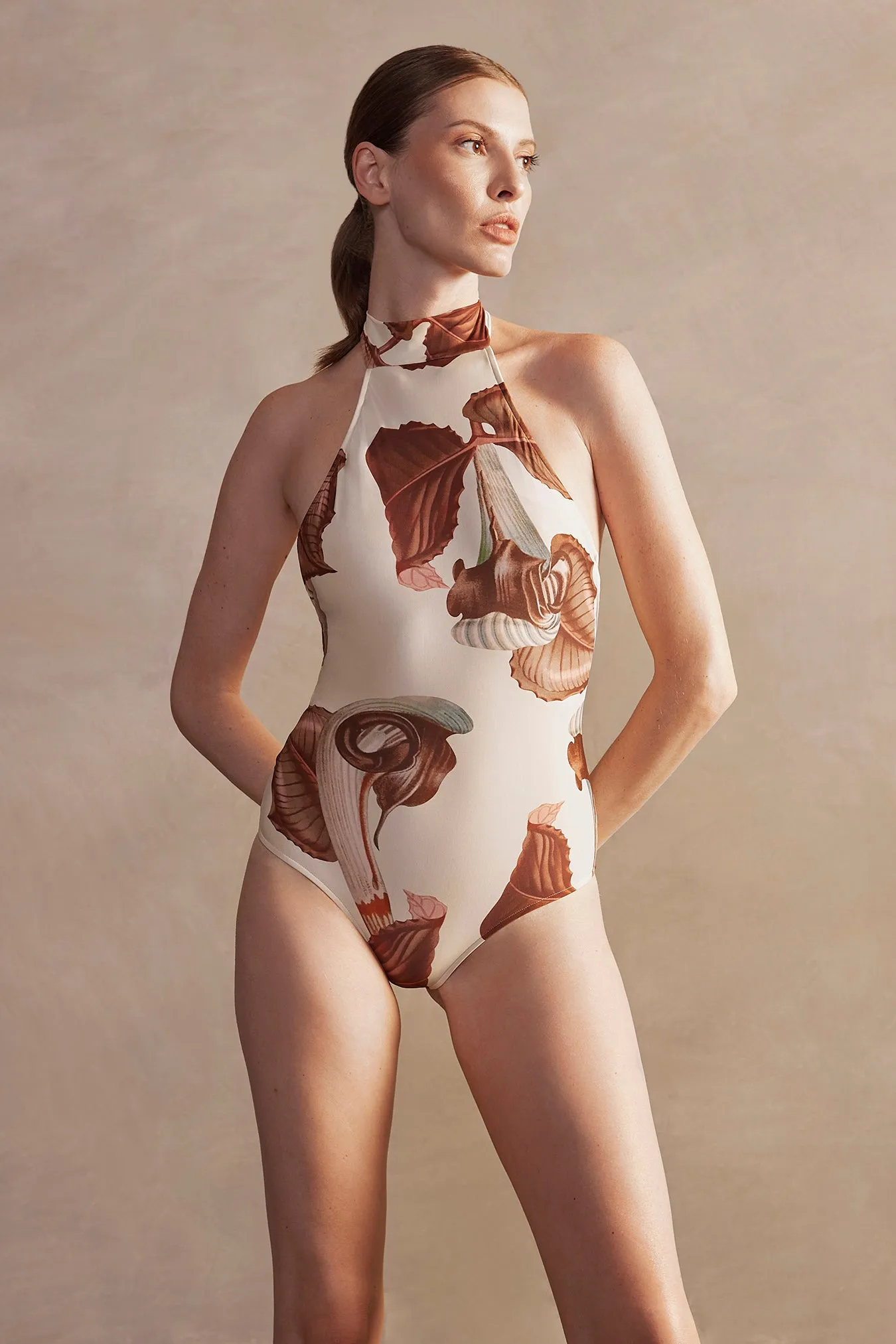 Arisaema Halterneck Swimsuit