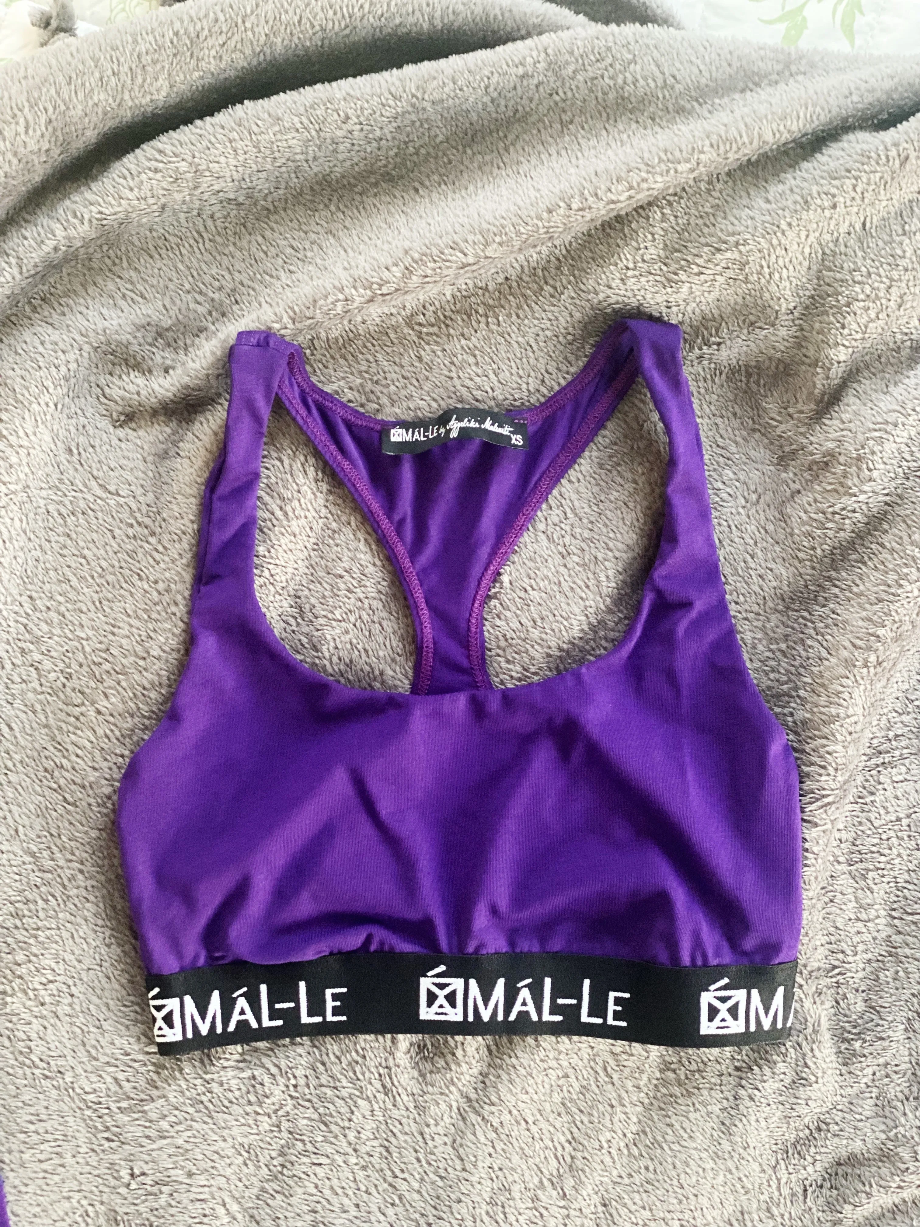 Basic Purple Sporty Bra