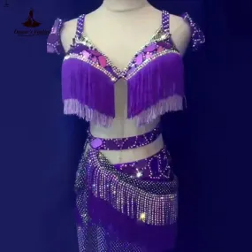 Belly Dance Competition Costume Suit Customsizes Children Adult Bra mesh Long Skirt for Women Belly Dancing Stage Wear Outfit