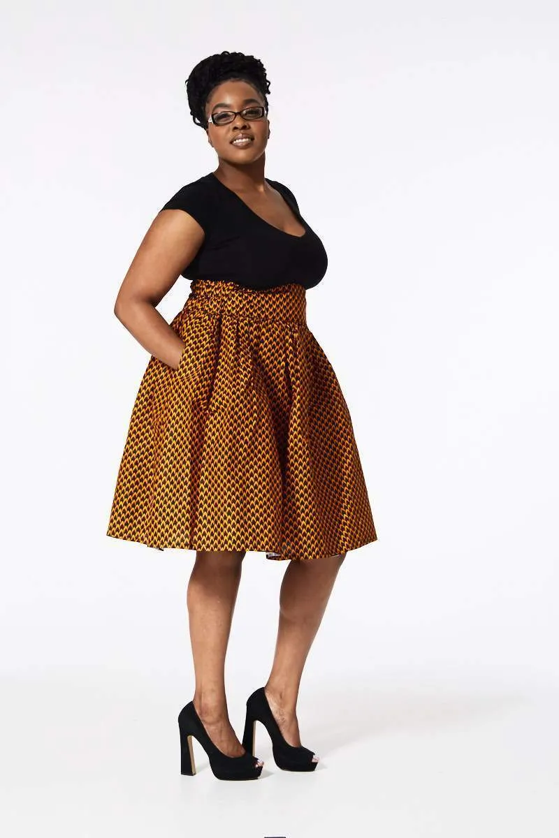 BENITA African Print Midi Skirt II