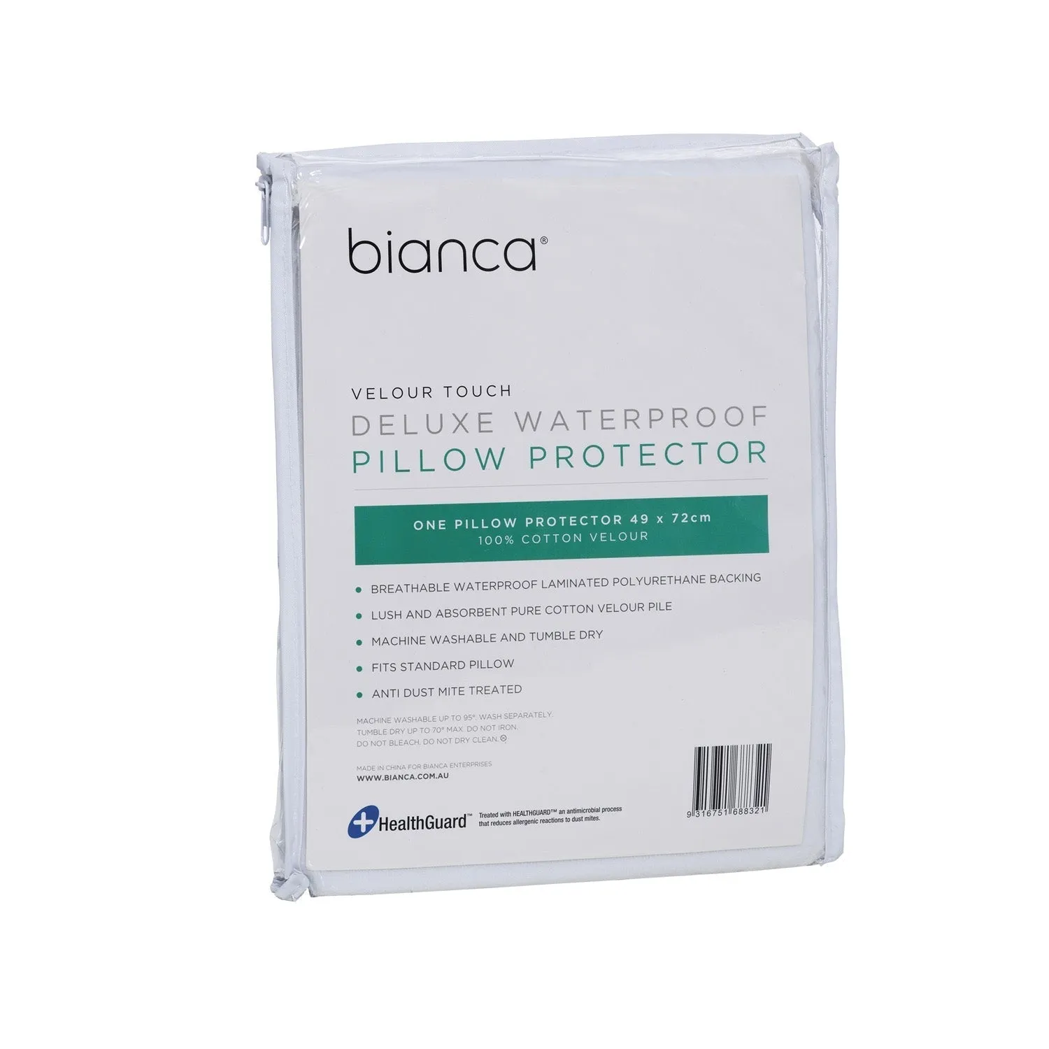 Bianca Bedding DELUXE WATERPROOF COTTON VELOUR MATTRESS PROTECTOR