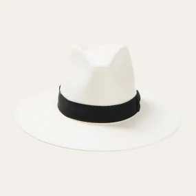 Blond Genius x Stetson - Santa Monica Fedora (Black Band) in Natural