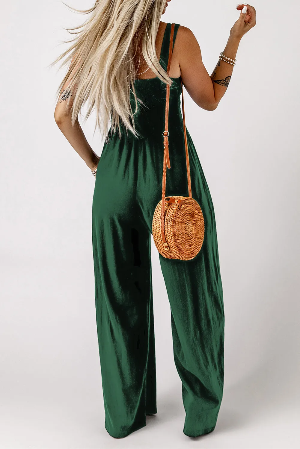 Boho Wide Leg Vacation Romper