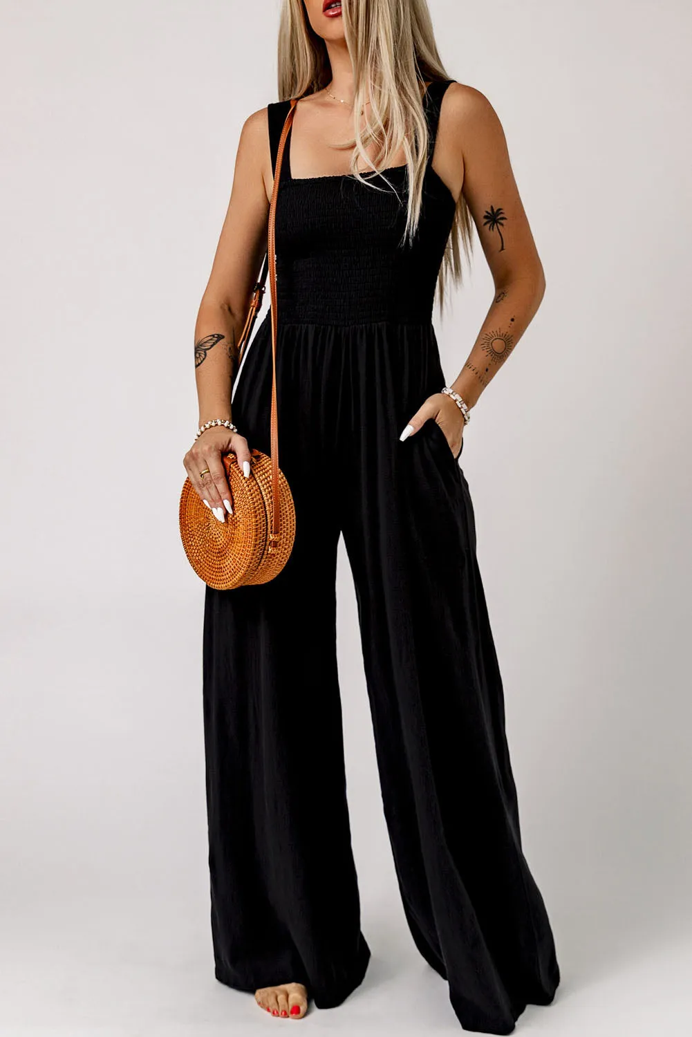 Boho Wide Leg Vacation Romper