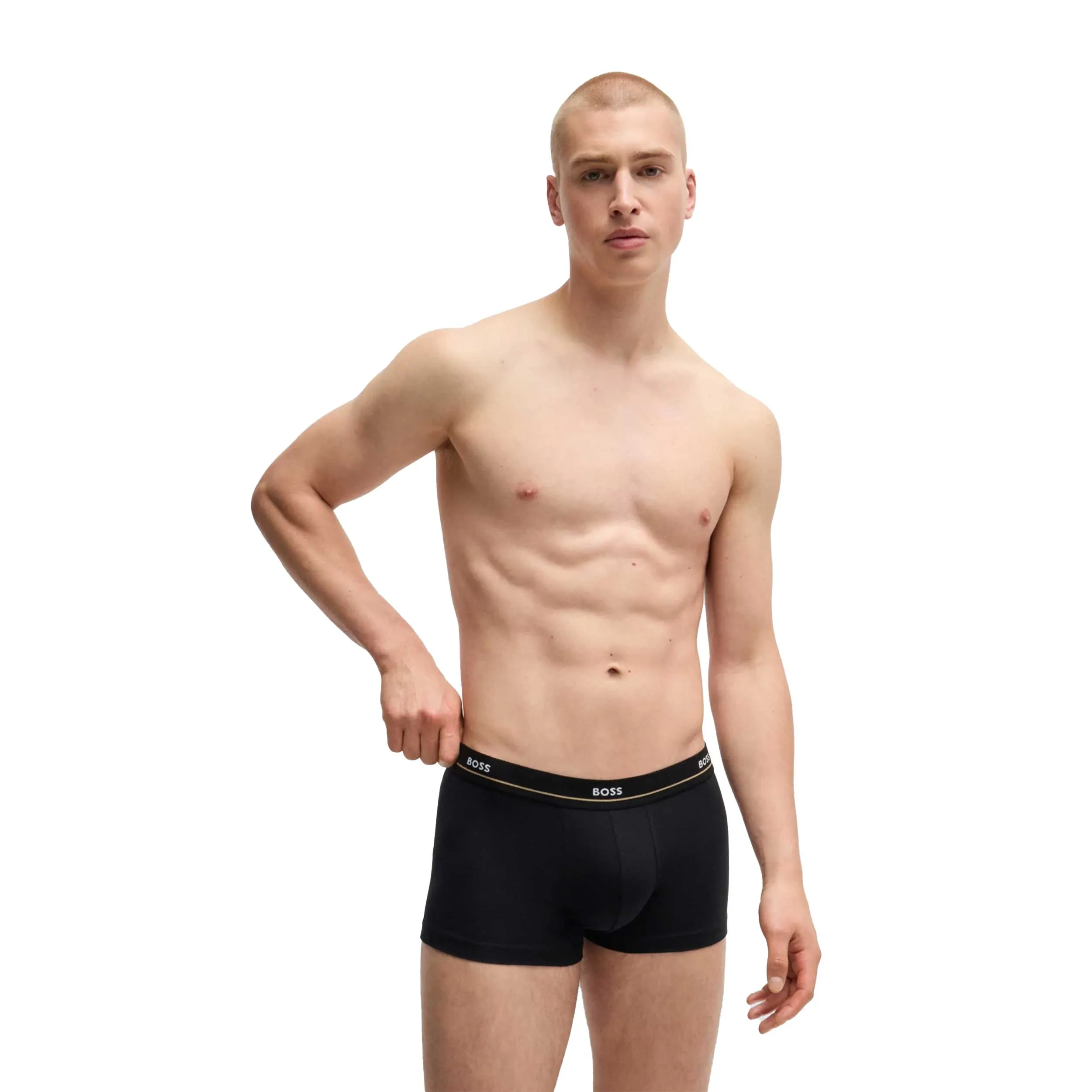 BOSS Trunk 5P Essential Underwear in Black Multi