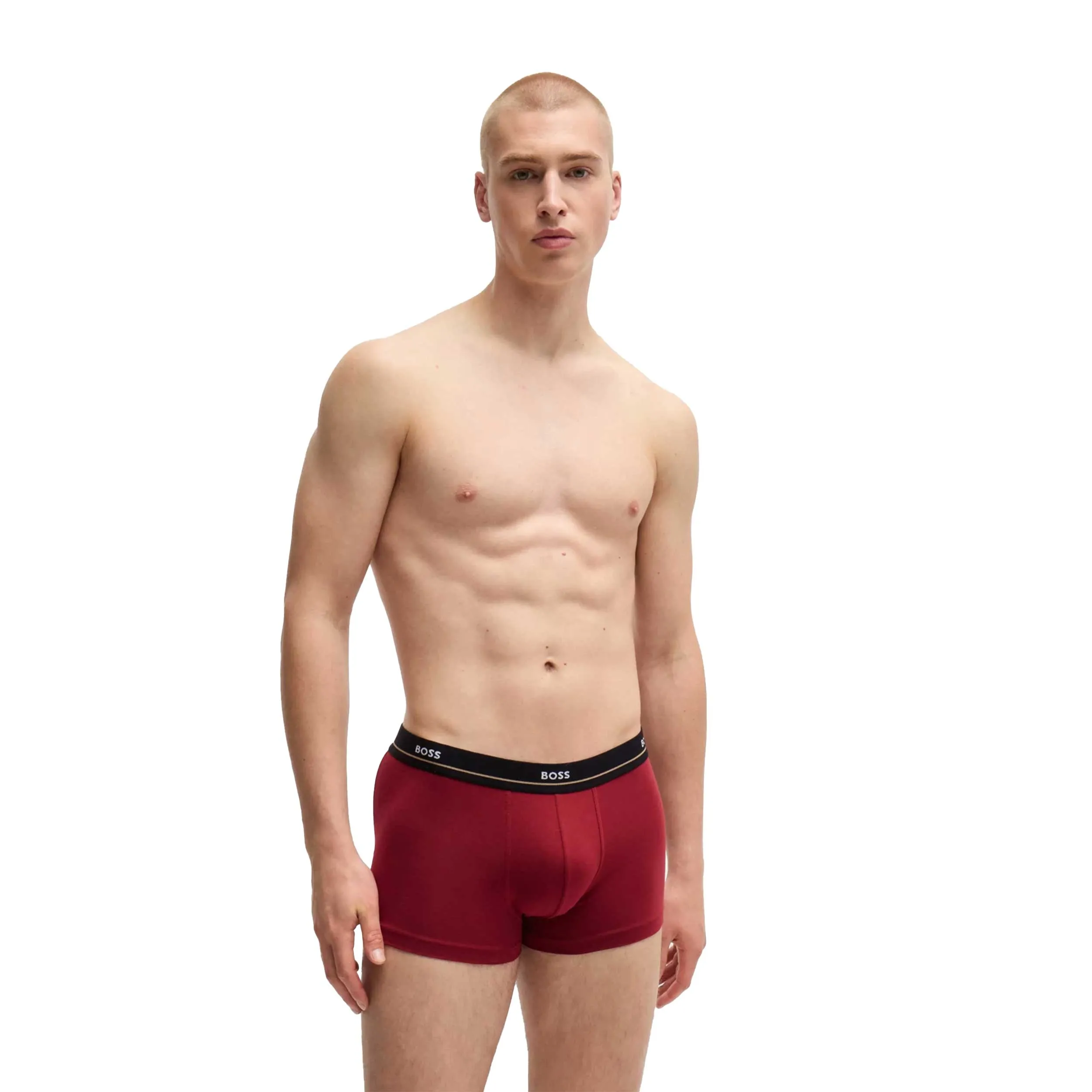 BOSS Trunk 5P Essential Underwear in Black Multi