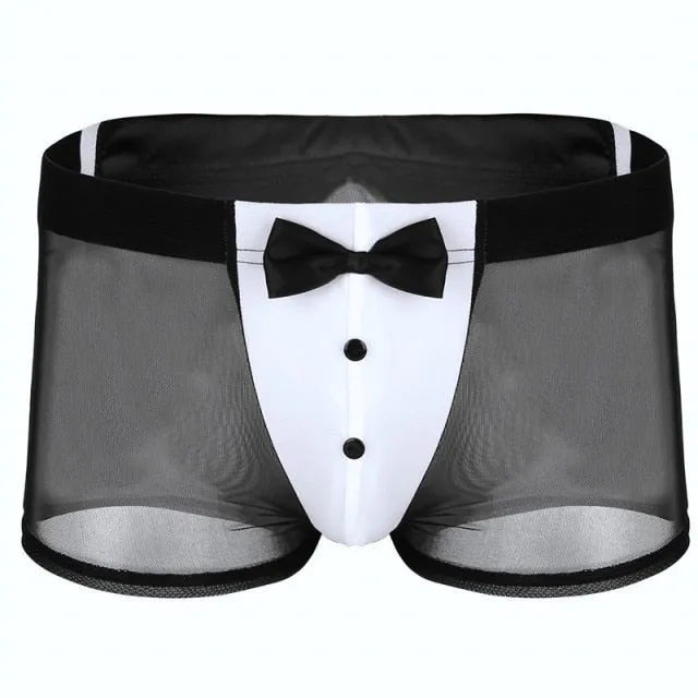 Bow Tie Decorated Boxer Underwear