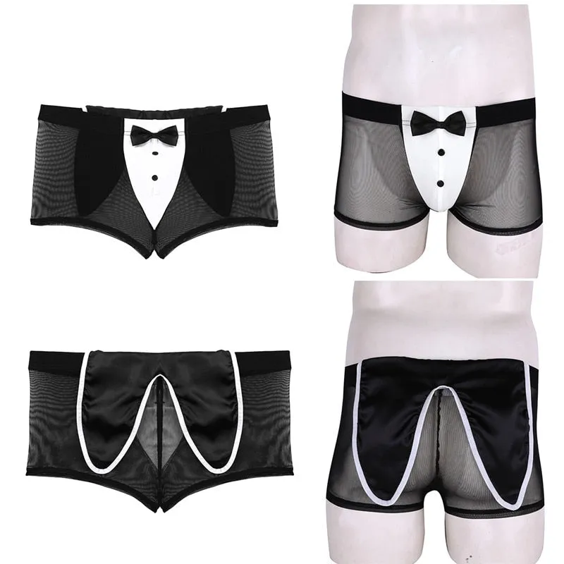 Bow Tie Decorated Boxer Underwear