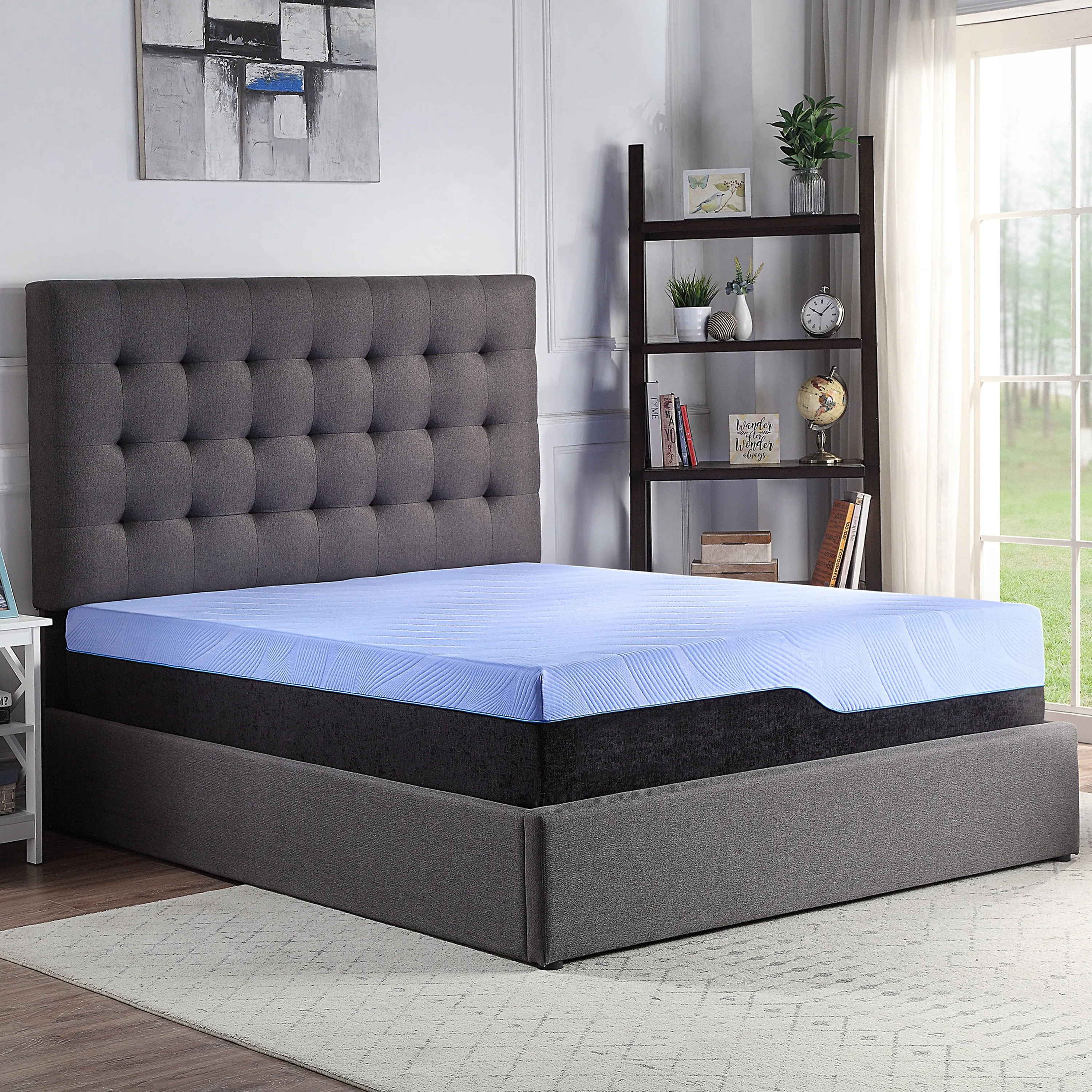 Bridgevine Home 12 inch Refresh Hybrid Cooling GelCare Memory Foam and Coil Adult Mattress, King Size