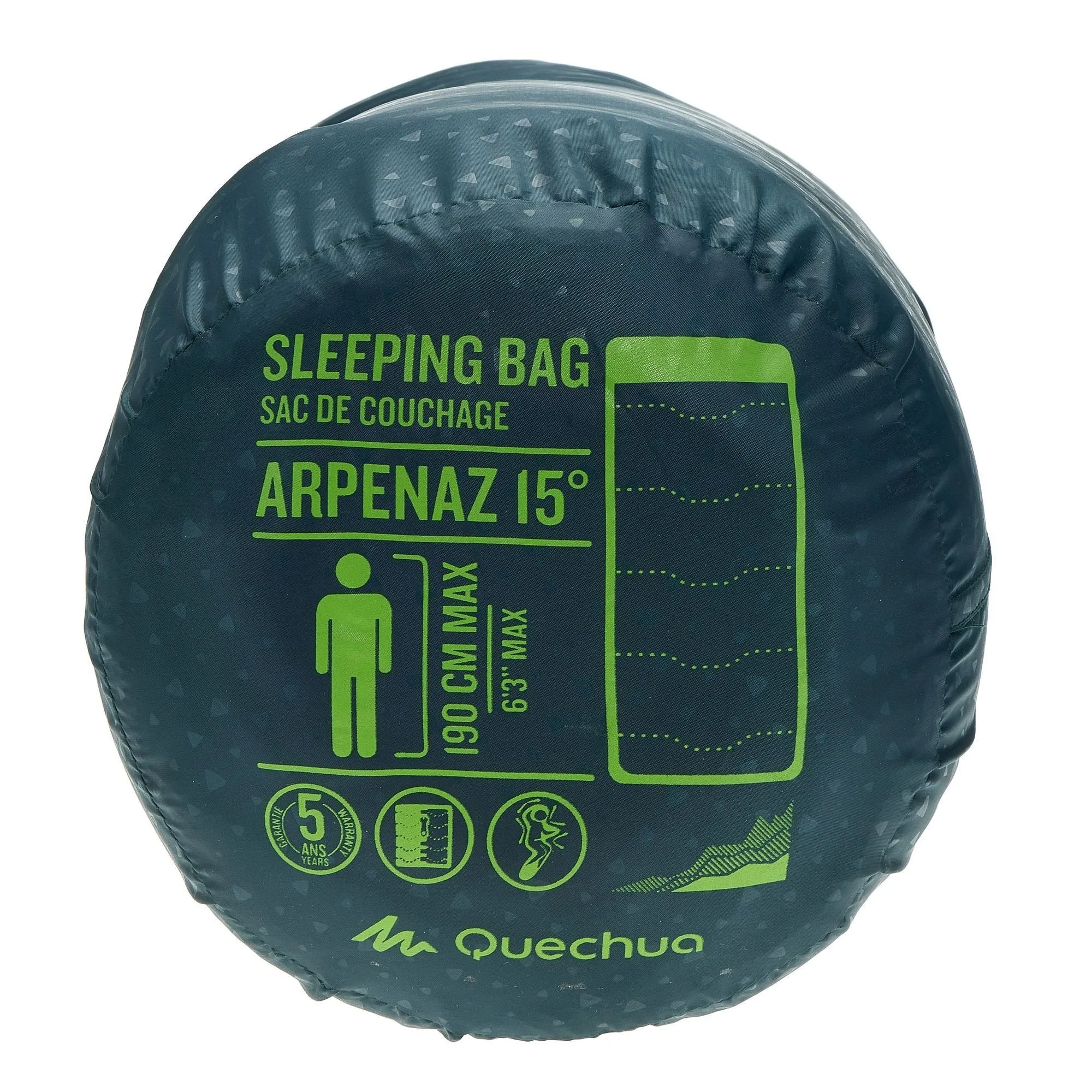 Camping sleeping bag Arpenaz - 60°F