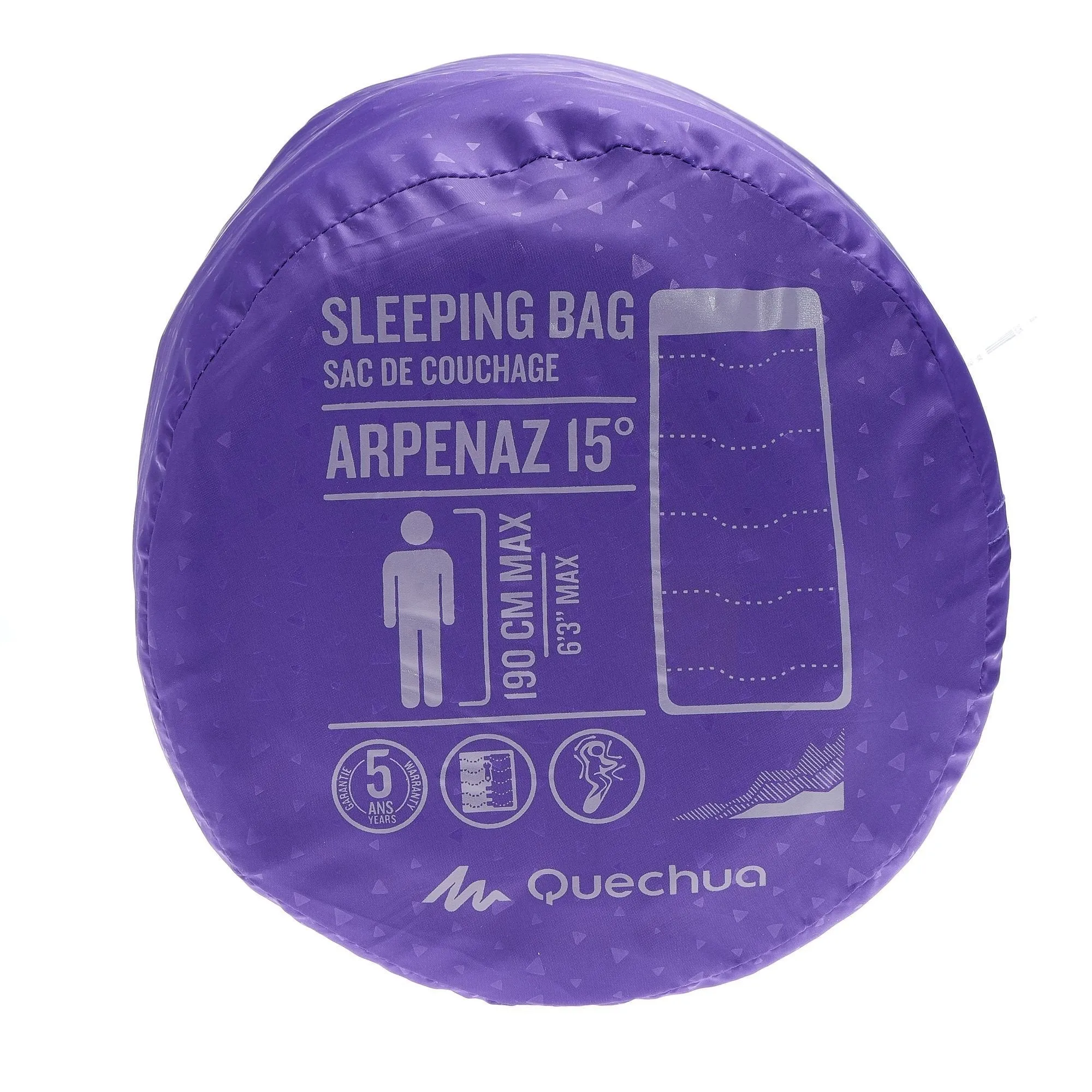 Camping sleeping bag Arpenaz - 60°F