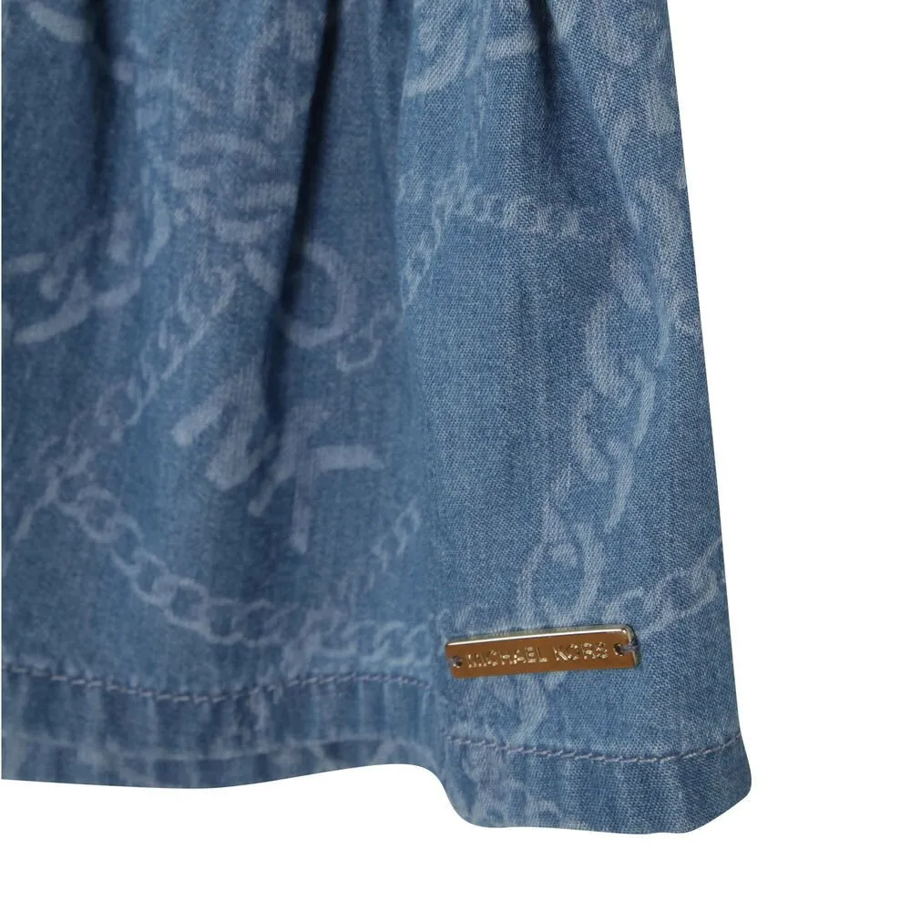 Chambray Logo Skirt