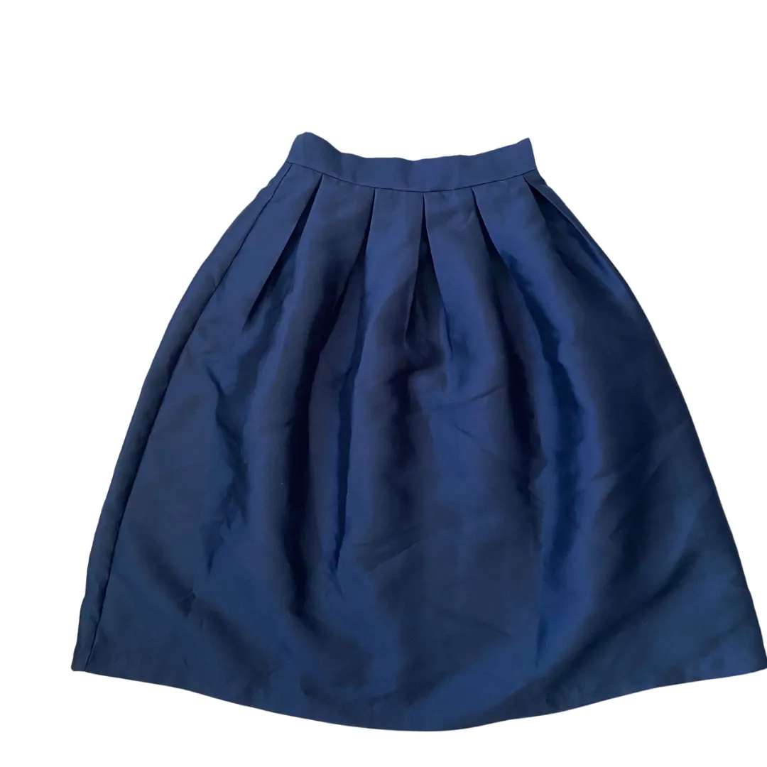 Circle Midi Skirt Navy SIZE S