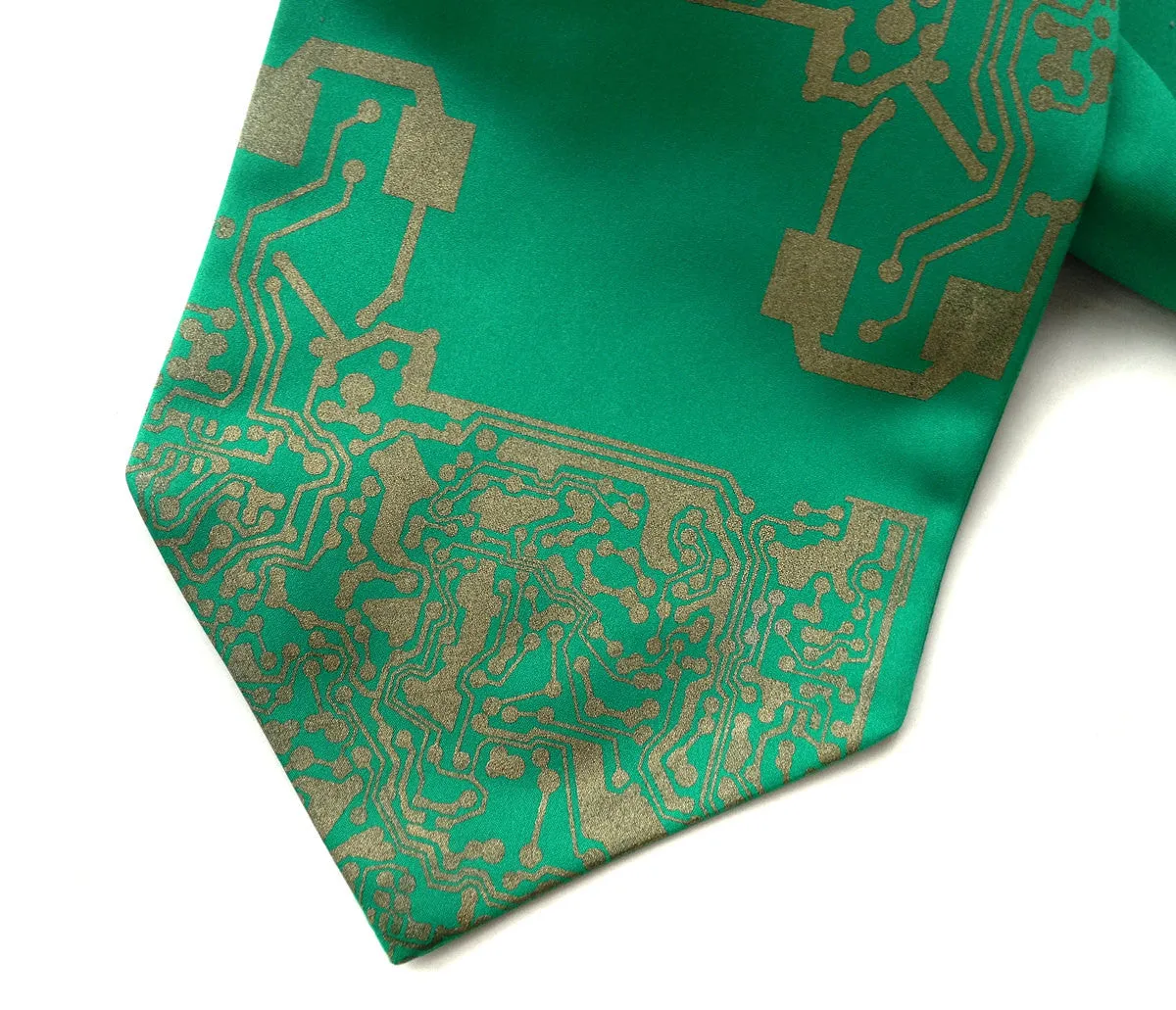 Circuit Board Ascot: "Short Circuit" cravat tie.