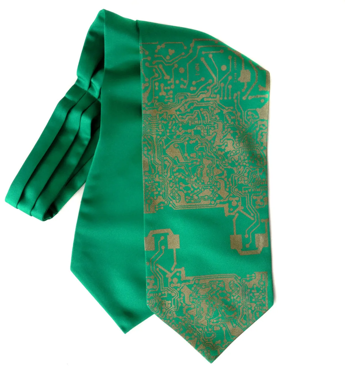 Circuit Board Ascot: "Short Circuit" cravat tie.