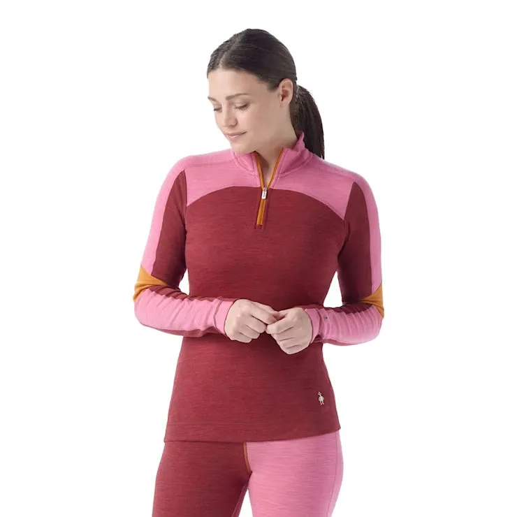 Classic Thermal Merino Base Layer Colorblock 1/4 Zip Boxed (Women's) - SW002833