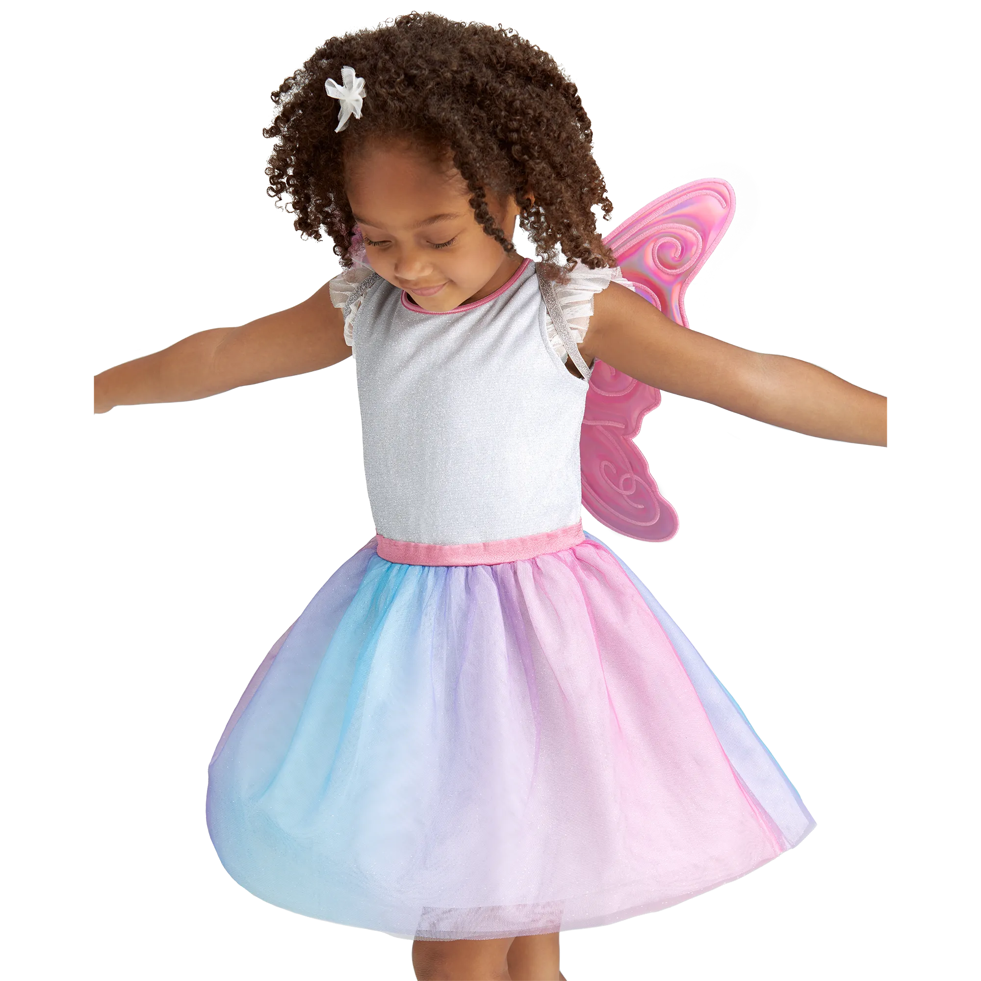 Colorful Butterfly Dress & Wings for Girls