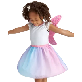 Colorful Butterfly Dress & Wings for Girls