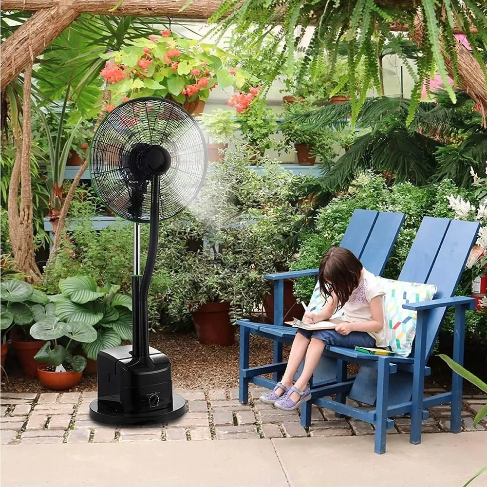 Cooling Misting Pedestal Fan-18inch