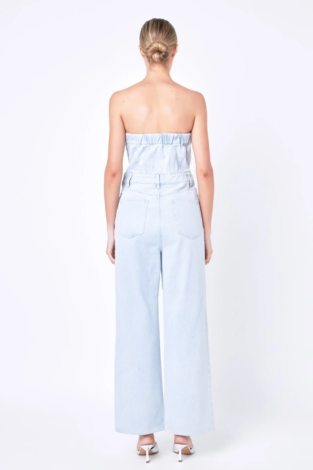 Corset Denim Jumpsuit