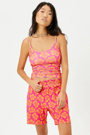 Courtney Terry Scoop Tank - Hibiscus Honey