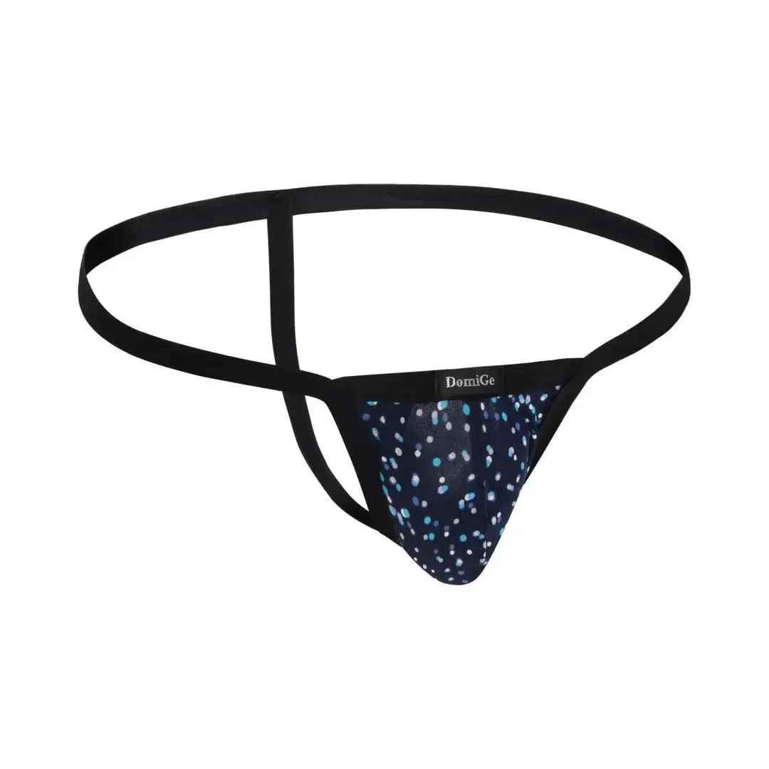 DomiGe Men's Thong Male Low-Rise Floral T-Back