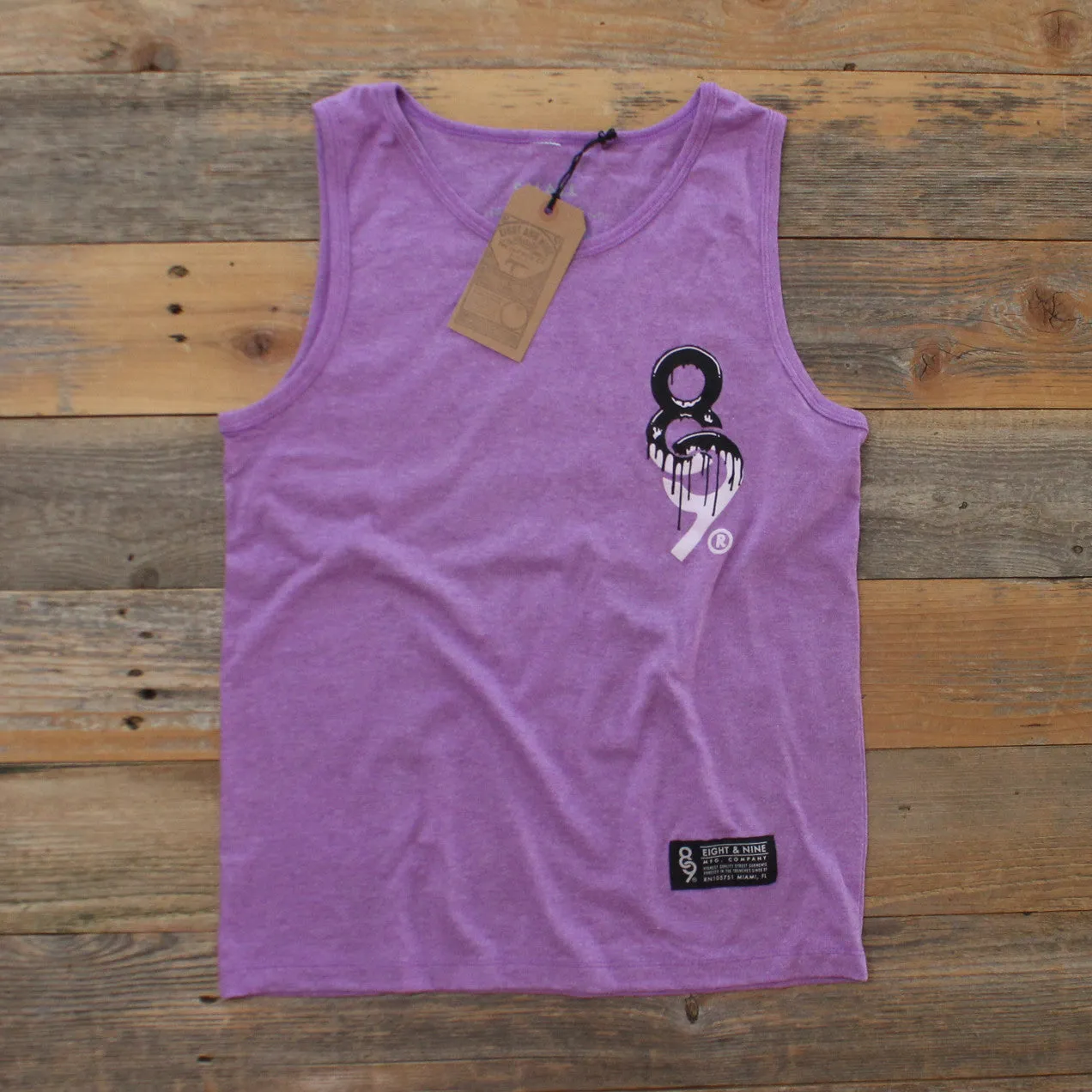 Drip Keys Tank Top Purple