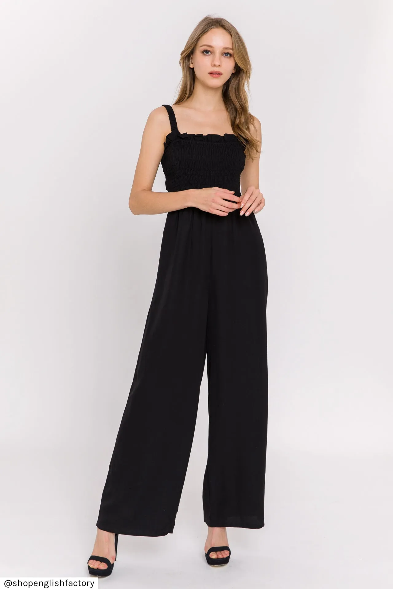 English Factory - Elastic Strap Detail Jumpsuit