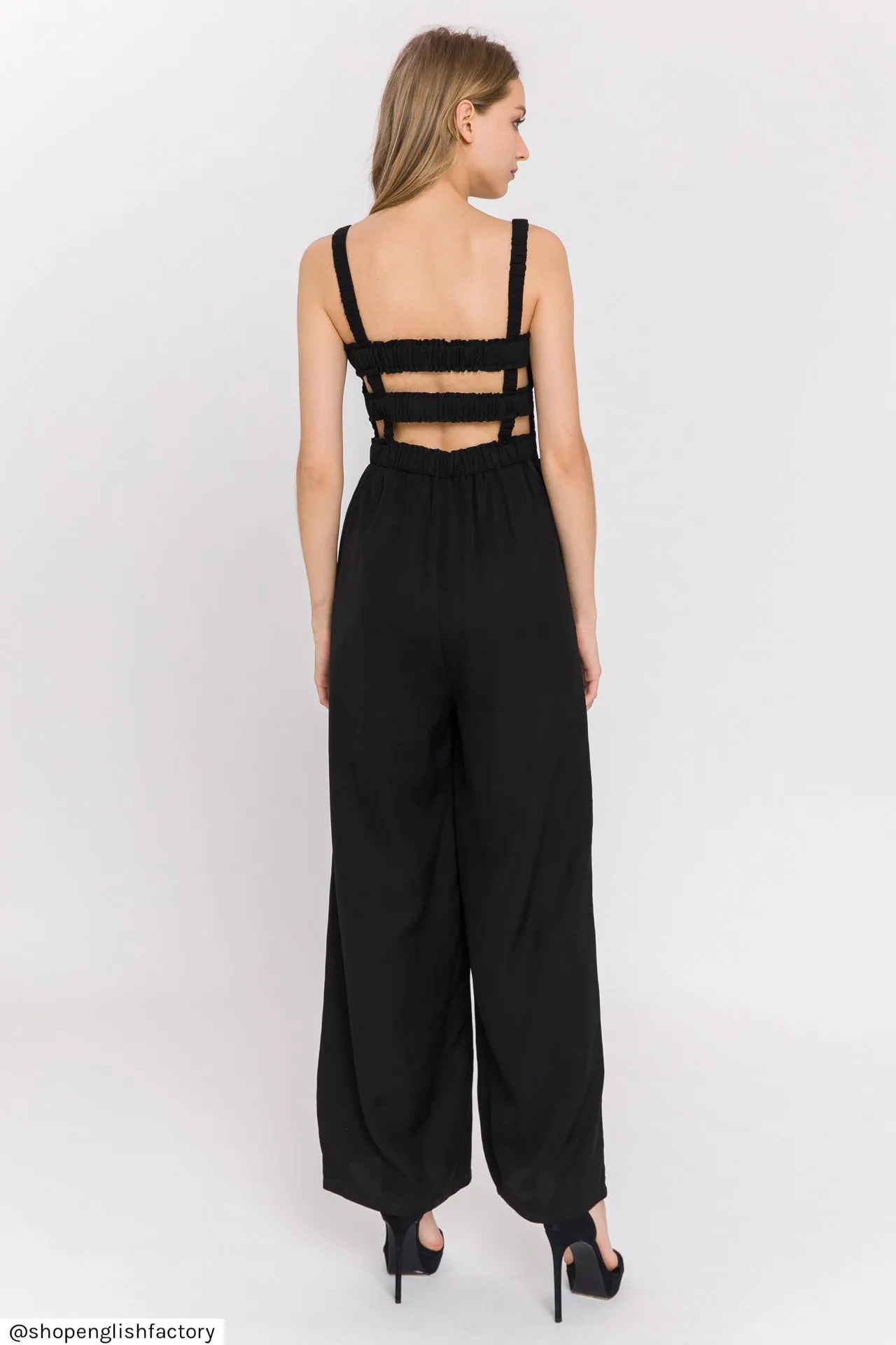 English Factory - Elastic Strap Detail Jumpsuit