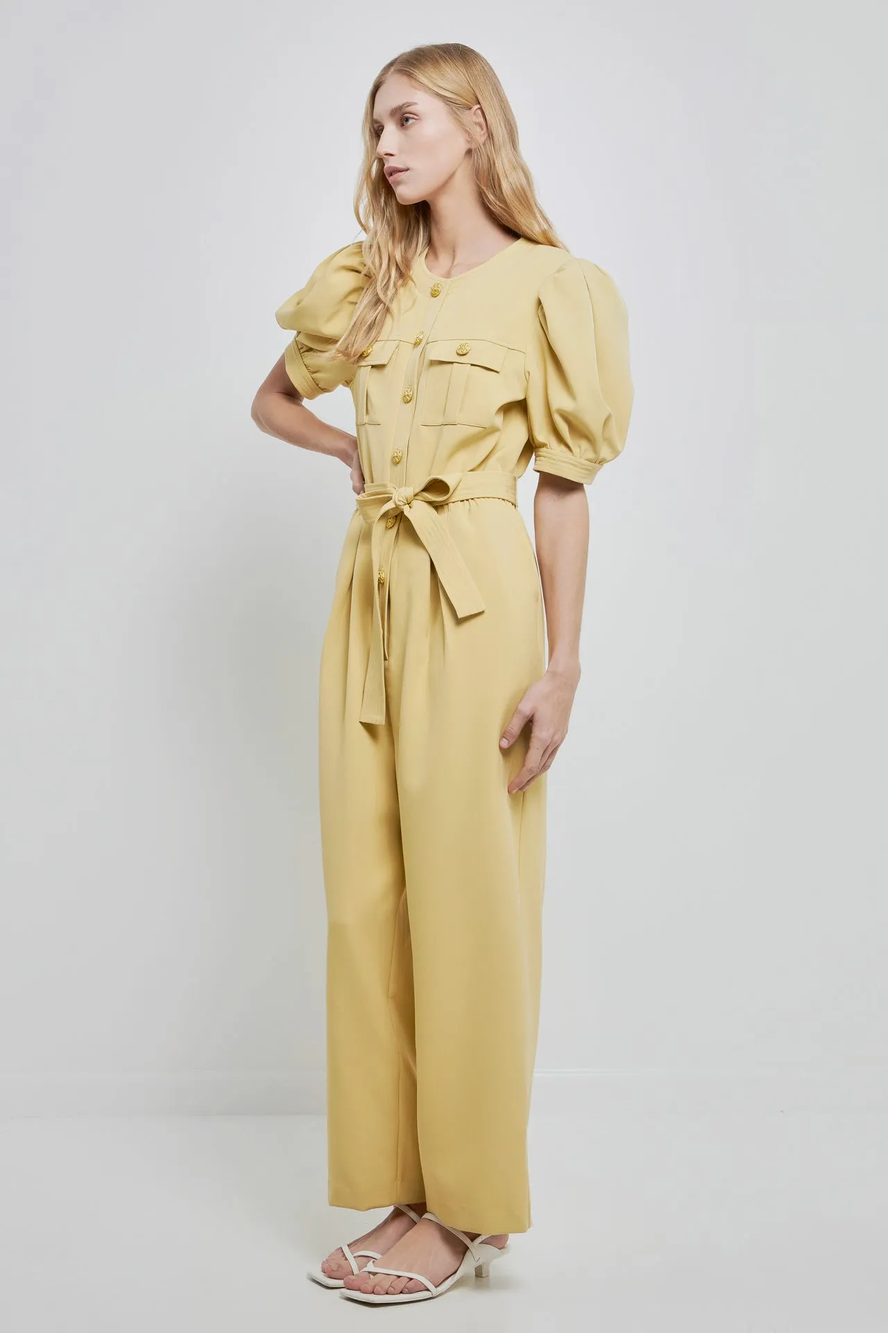 English Factory - Jumpsuit with Button Detail