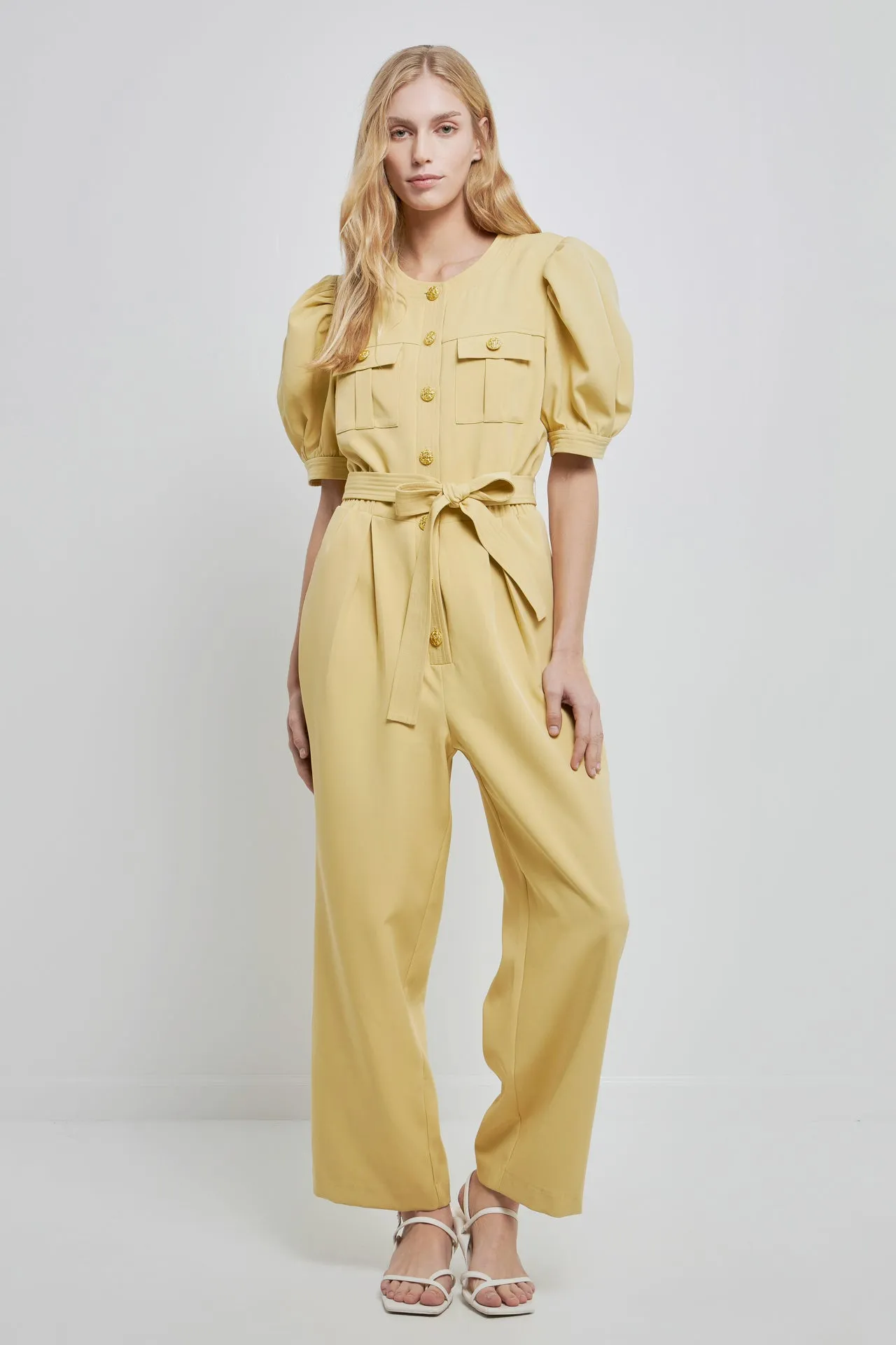 English Factory - Jumpsuit with Button Detail