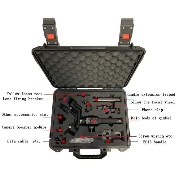 Explosion-Proof Shockproof Waterproof Box Bag For DJI Ronin SC(Black)