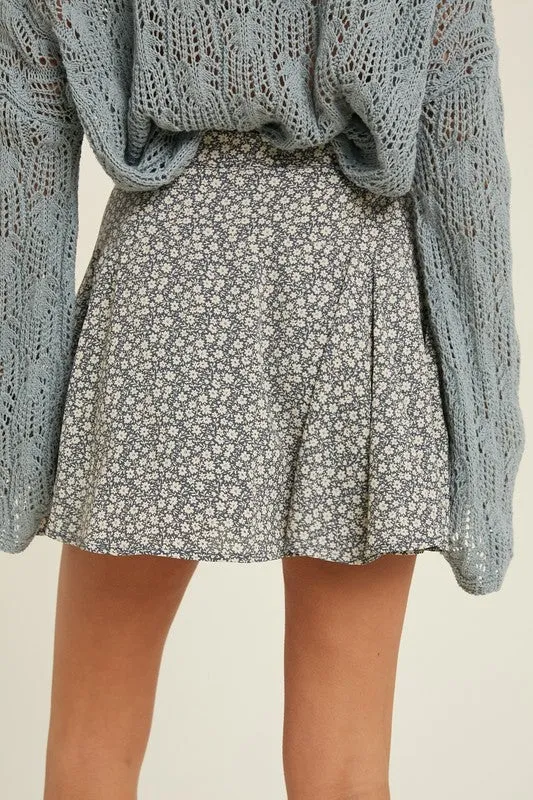 Feel the Romance Skirt - Blue