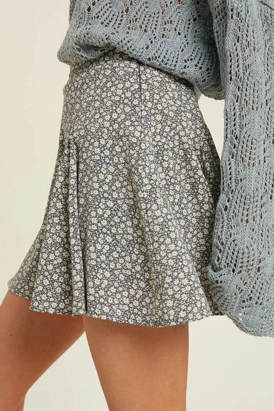 Feel the Romance Skirt - Blue